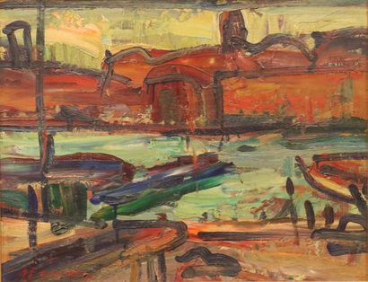 ANTOINE FERRARI (1910-1995)

port de marseille...