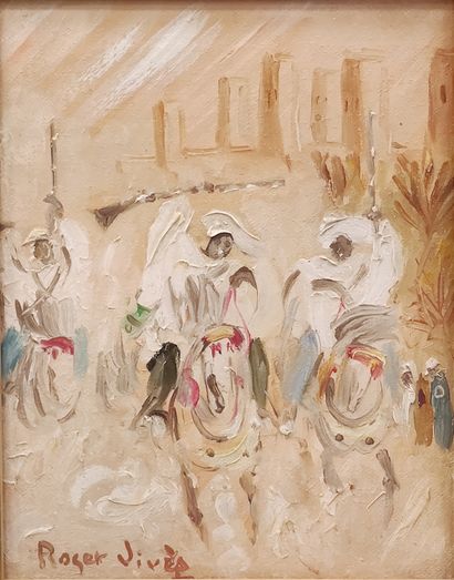 ROGER VIVES 

Fantasia au Maroc

Huile sur...