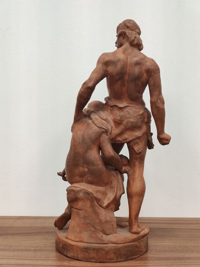 P. COMEIN (1848-1907)

Groupe en terre cuite...
