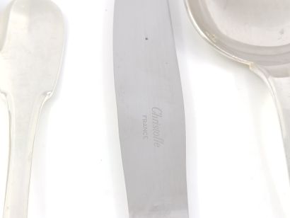 CHRISTOFLE

Ménagère Modèle Uniplat comprenant:

12...