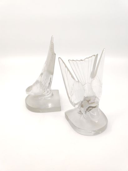 LALIQUE France

Paire de serre-livres en...