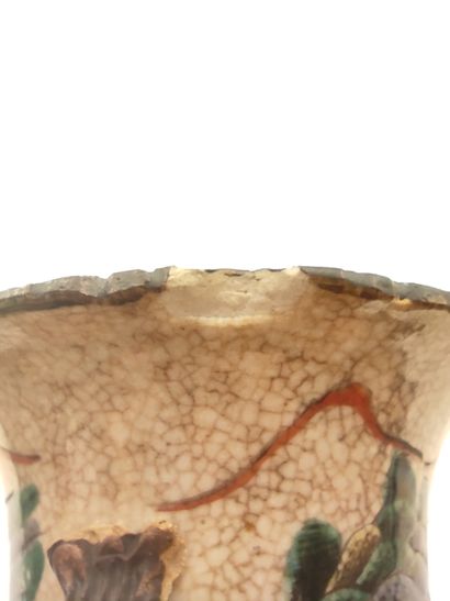 CHINE-NANKIN

Paire de vases balustres en...