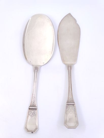 
MENAGERE de couvert Art Deco en argent de...