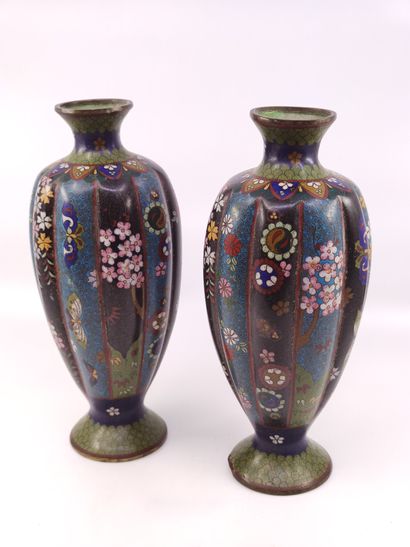 
JAPON époque Meiji




Paire de vases polylobés...