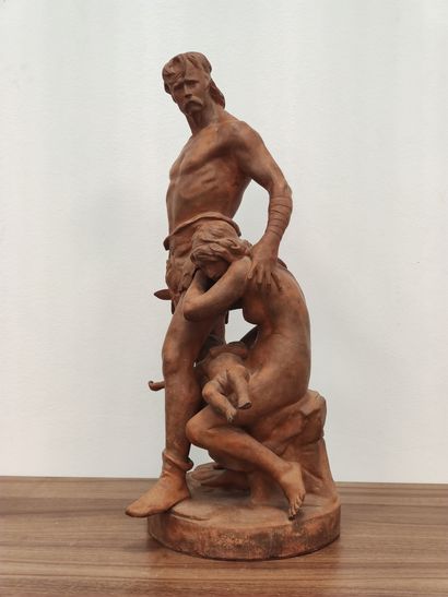 P. COMEIN (1848-1907)

Groupe en terre cuite...