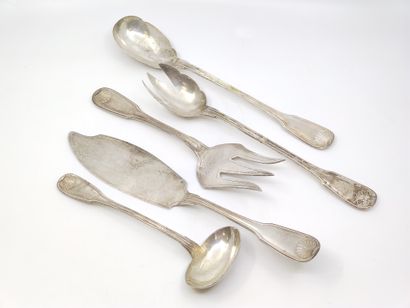 MENAGERE en argent 925 modèle a la coquille...