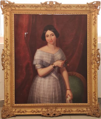 
HUILE sur toile encadrée 




