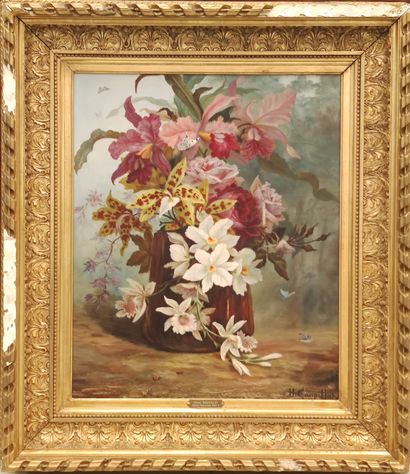 Henry GAUPILLAT

Bouquet de fleurs et papillons...
