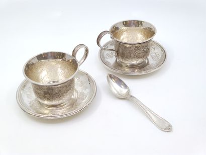 DEUX tasses à café dit 