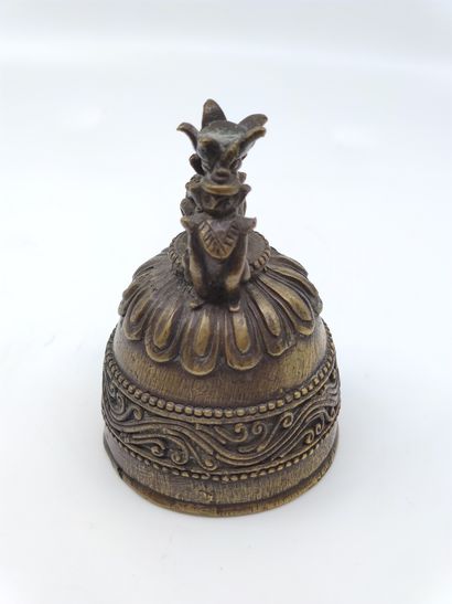 TRAVAIL ASIATIQUE 

CLOCHE de temple en bronze...