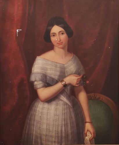 
HUILE sur toile encadrée 




