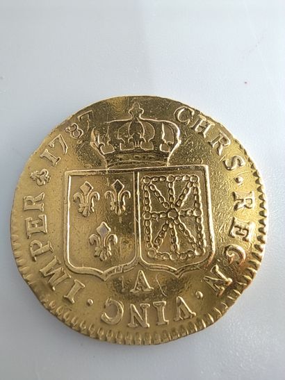 PIECE or 1787 frappe A

Tête nue de Louis...