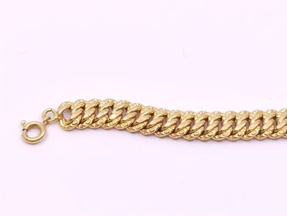 
BRACELET maille américaine en or jaune 750°...
