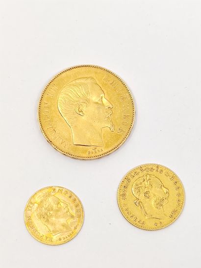 
Pièce de 50 francs or Napoléon III 1855...
