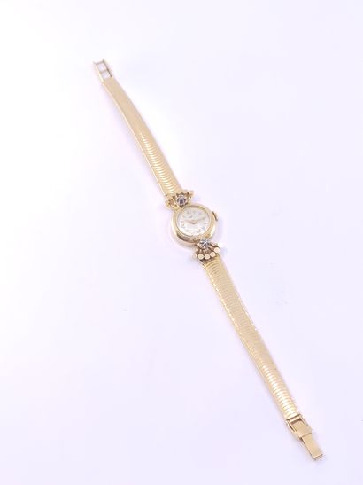 LIP 

Montre bracelet en or jaune 750°, boîtier...