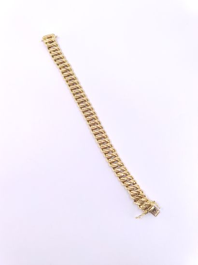 BRACELET maille américaine en or jaune 750°

Poids...