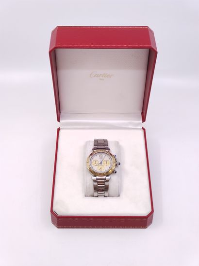 CARTIER PASHA 

Montre bracelet or et acier,...