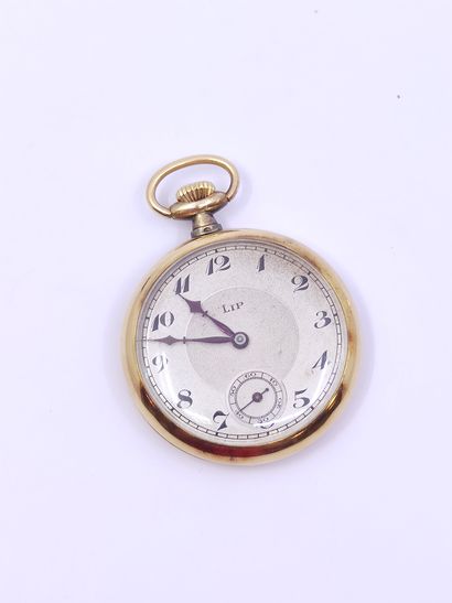 LIP

Montre a gousset en or 750°, double...