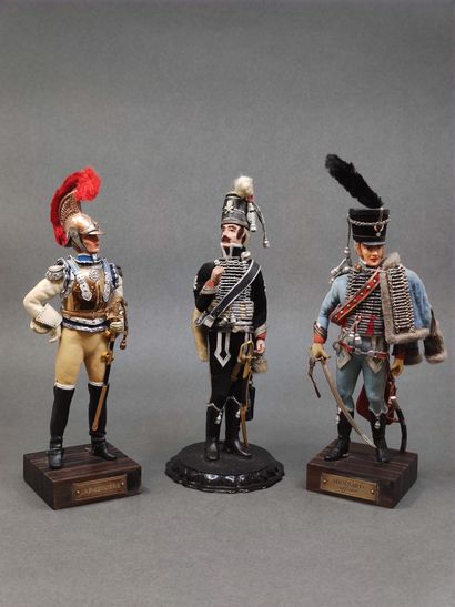 Marcel RIFFET 

Deux figurines en plomb peint...