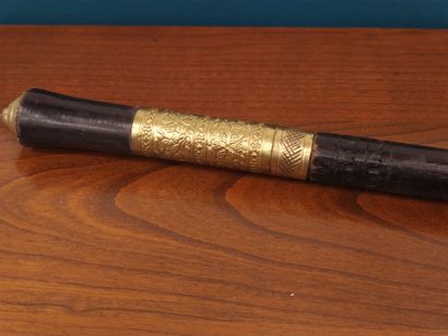 Two sword sticks: one modern and one made...