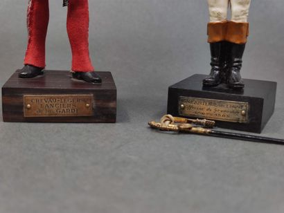 Marcel RIFFET 

Deux figurines en plomb peint...