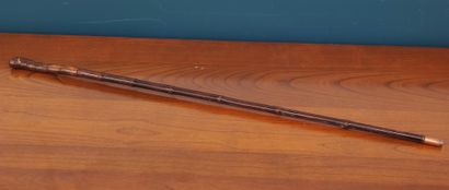 Two sword sticks: one modern and one made...
