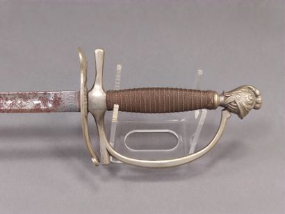 Uniform sword, attributed to the light infantry....