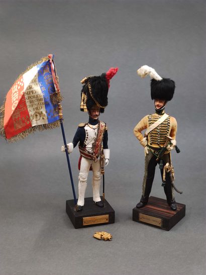 Marcel RIFFET 

Deux figurines en plomb peint...