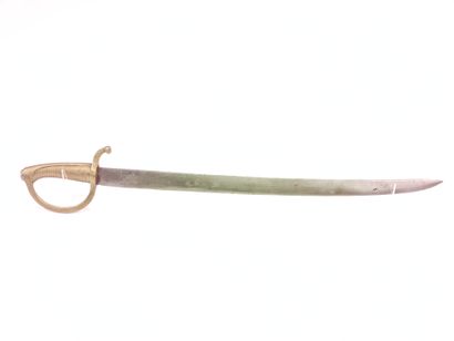 Infantry saber called Briquet. Middle of...