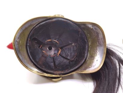 Casque de cuirassier troupe modèle 1874....