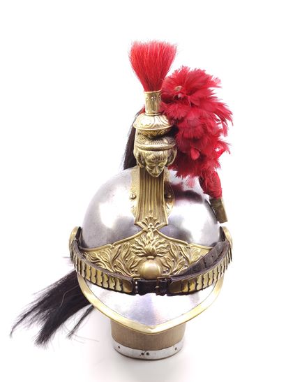 Casque de cuirassier troupe modèle 1874....