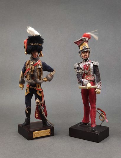 Marcel RIFFET 

Deux figurines en plomb peint...
