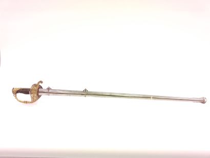 Marine infantry officer saber. 

Horn handle...