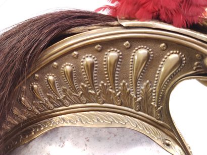 Casque de cuirassier troupe modèle 1874....