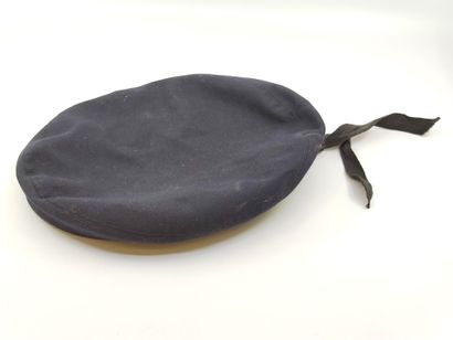 French beret. 

In black cloth.