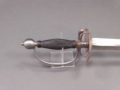 Sergeant's sword. 

Wooden fuse with spiral...