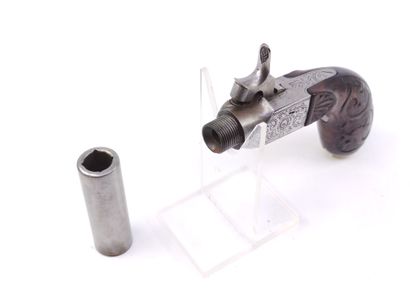 Percussion box gun 

Round barrel with forced...