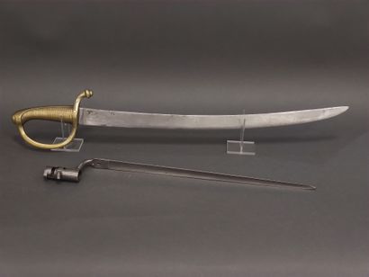 Sabre d'infanterie dit Briquet.

Monture...