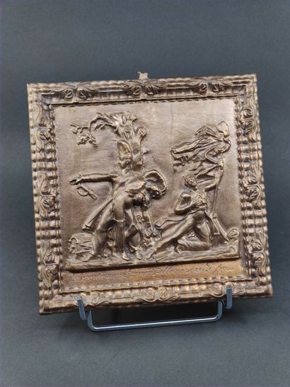 Two low reliefs: 

The guard dies but does...