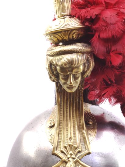 Casque de cuirassier troupe modèle 1874....