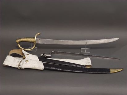 Sabre d'infanterie dit Briquet.

Monture...