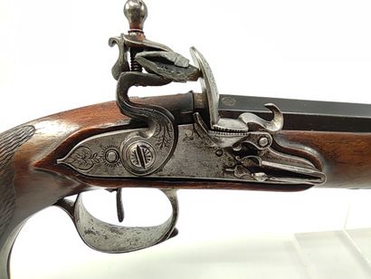Flintlock pistol of officer. 

Blued and...
