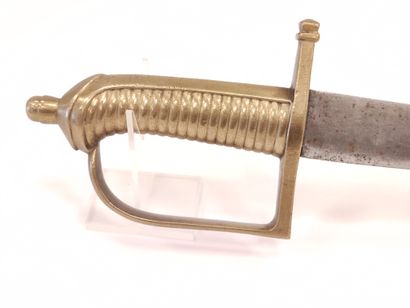 Infantry saber called Briquet. Middle of...