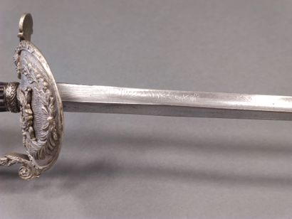 Administration officer sword. 

Grooved handle....