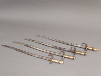 Set of four bayonets model 1866.

A.B.E....