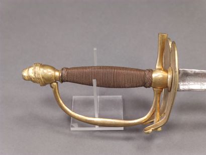 Uniform sword. 

Copper filigree fuse. Gilded...