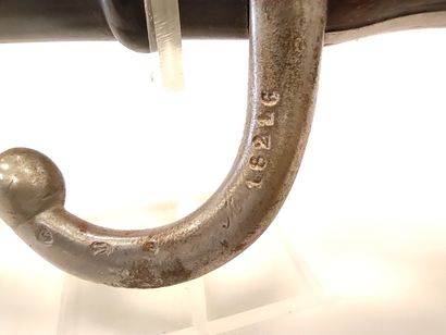 Gras bayonet model 1874. 

A.B.E. Scabbard...