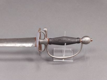 Sergeant's sword. 

Wooden fuse with spiral...