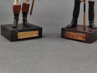 Marcel RIFFET 

Deux figurines en plomb peint...