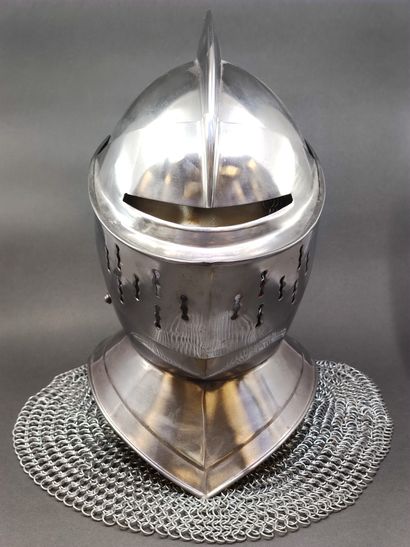 Medieval style armour. 

Made of iron, with...